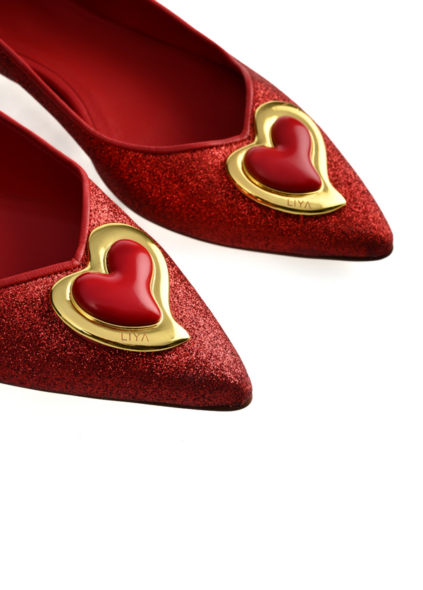 Liya LUCY SPARKLE RED BALLERINA