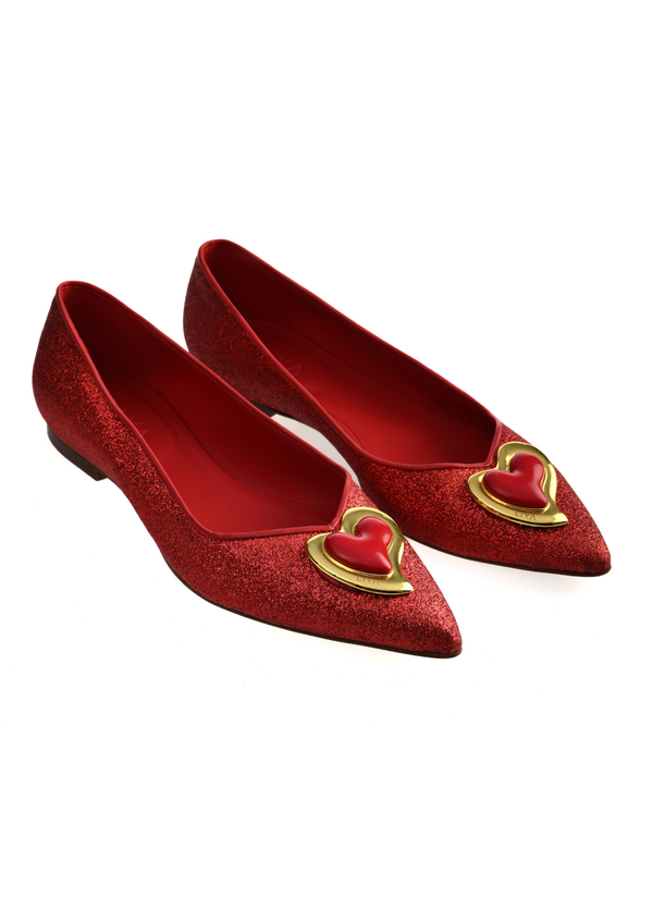 liya LUCY SPARKLE RED BALLERINA