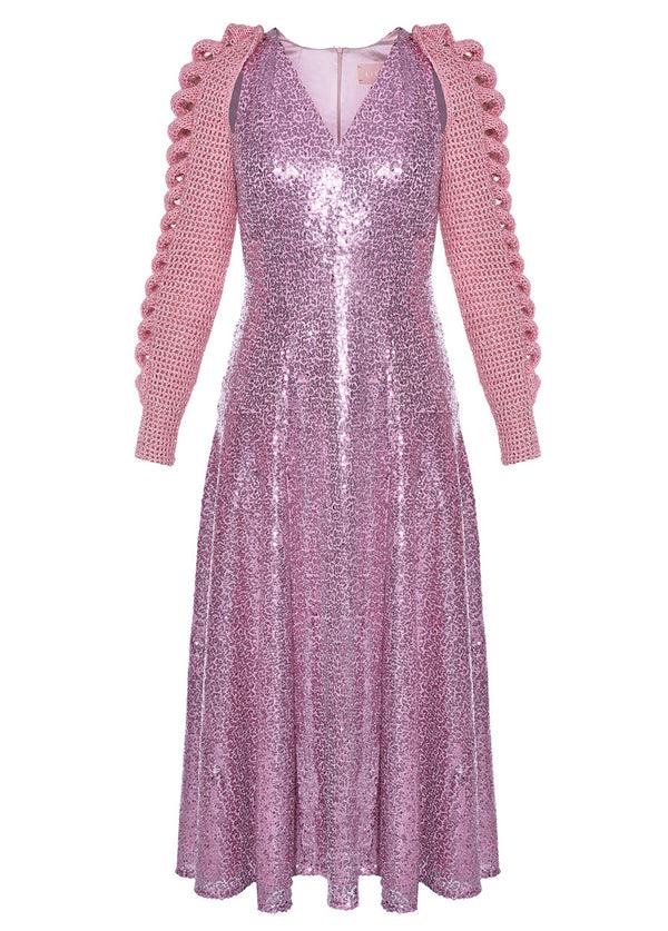 liya MARINA REMOVABLE SLEEVES DRESS