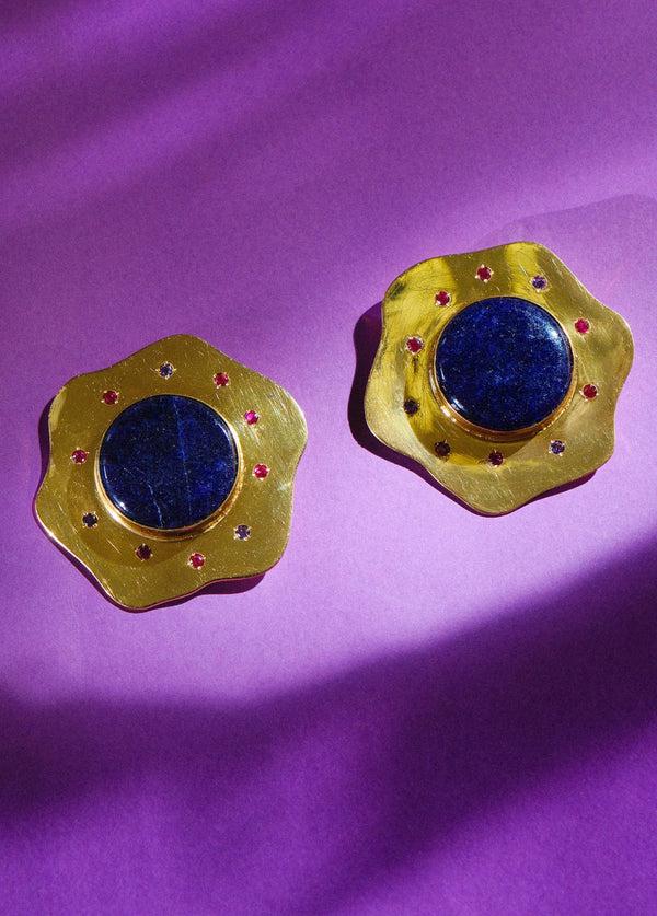 Liya MIDNIGHT BOLD EARRINGS