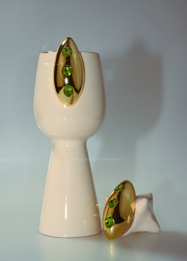 liya OCEAN EYES GREEN EARRINGS