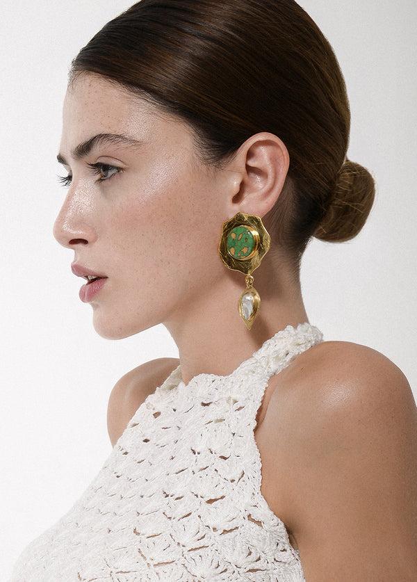 Liya OLIVIA PEARL DROP EARRINGS