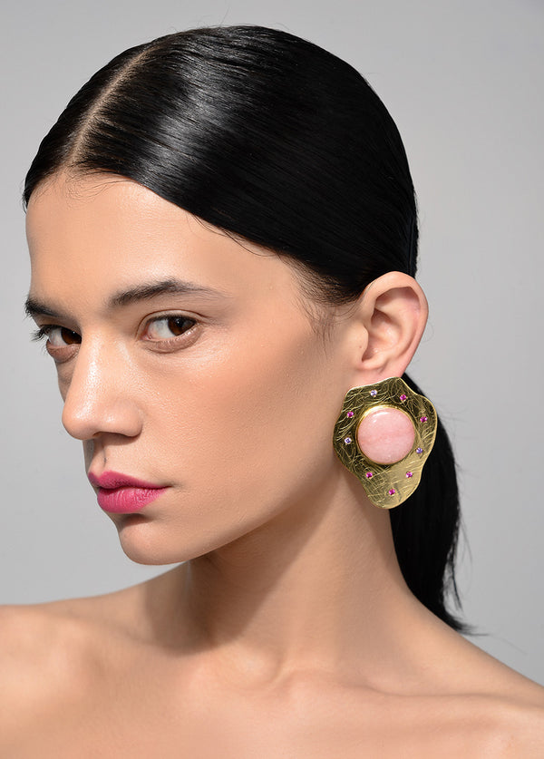 liya PINK CLOUD EARRINGS