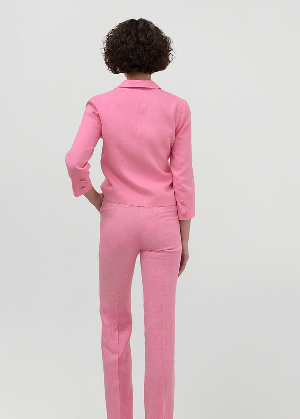 Liya PINK LINEN BLAZER