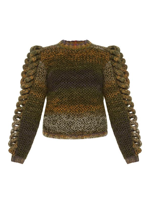 Liya RADIANCE STATEMENT SLEEVES SWEATER