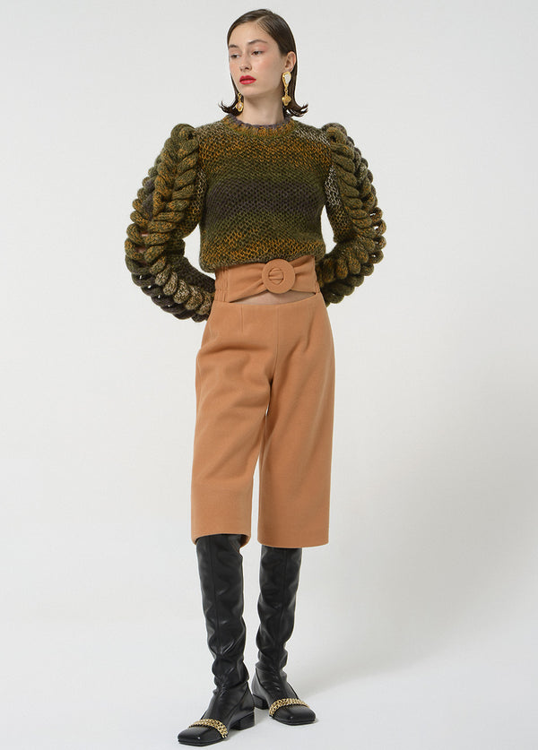 liya RADIANCE STATEMENT SLEEVES SWEATER