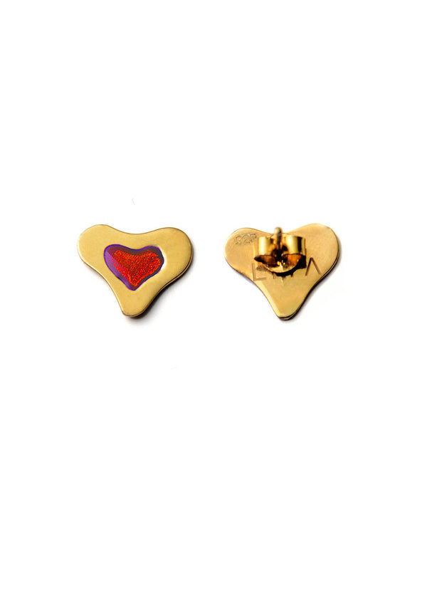 Liya RED HEART EARRINGS