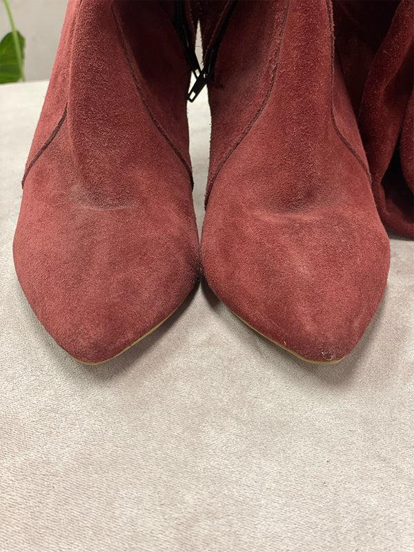 Liya Red Over-the-Knee Boots