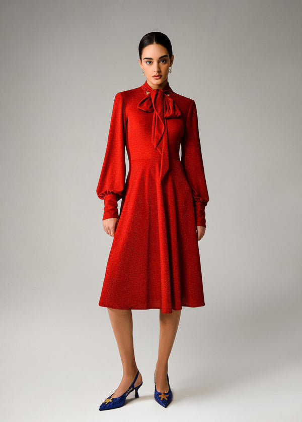 liya RUBY DRESS WITH RIBBON