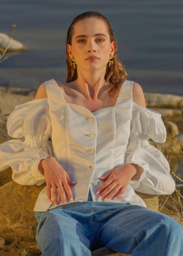 Liya RUFFLE SLEEVES SHIRT