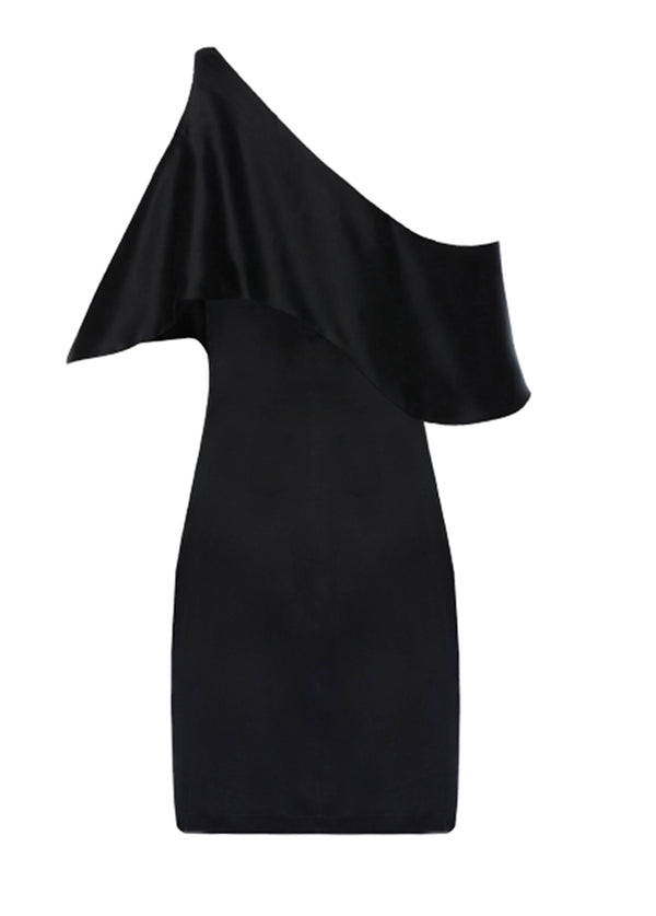 Liya SINGLE SHOULDER MINI DRESS