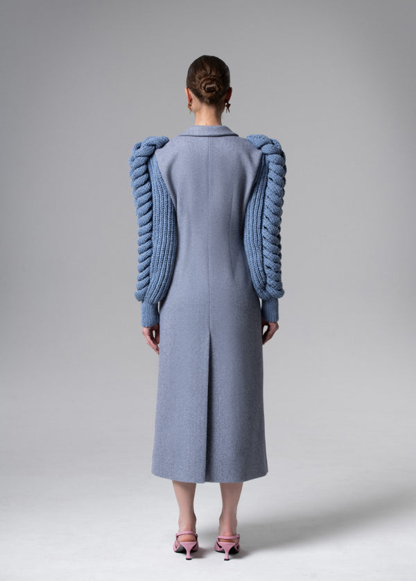 Liya SLATE STATEMENT SLEEVES COAT