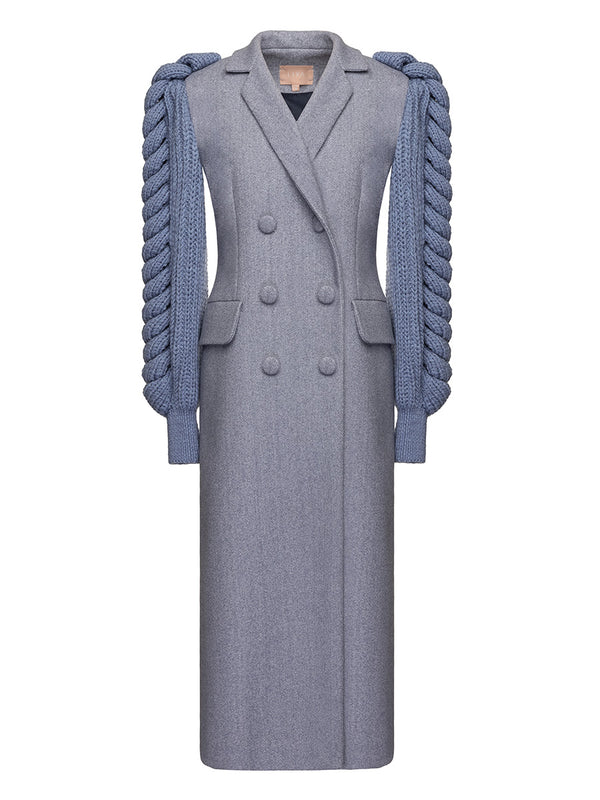 Liya SLATE STATEMENT SLEEVES COAT