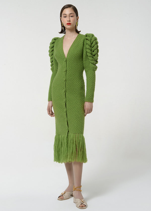 liya STATEMENT SLEEVES DRESS