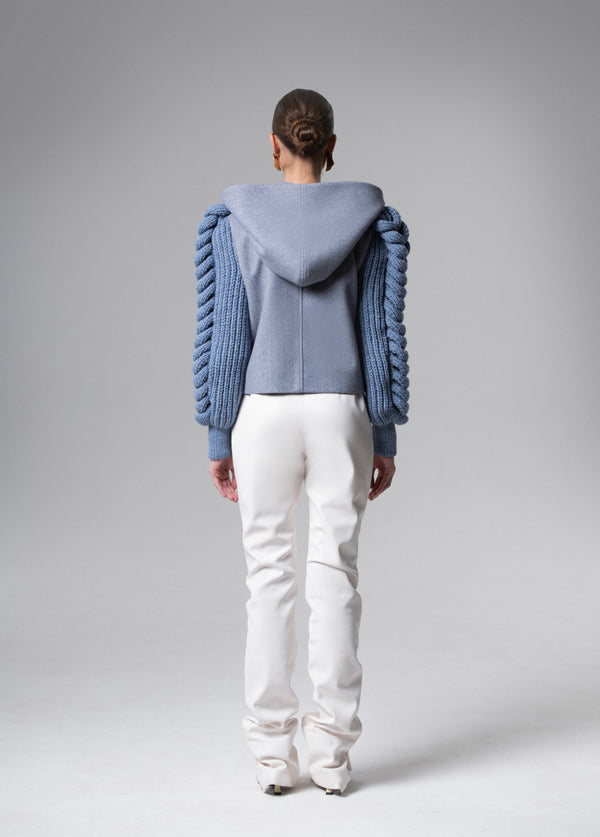 Liya THE LIORA KNIT-SLEEVE JACKET