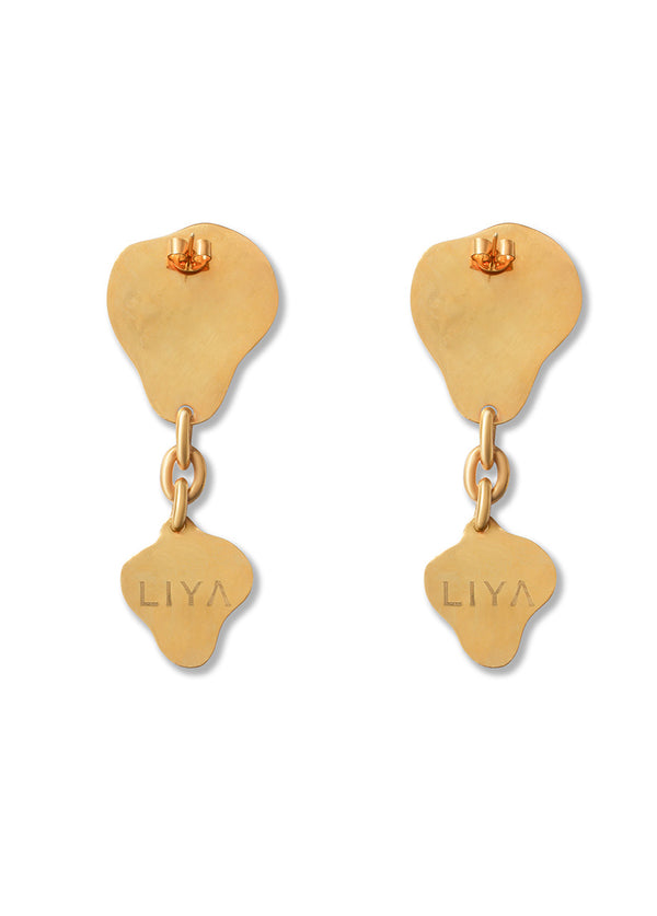 Liya TIGER EYE DROP EARRINGS