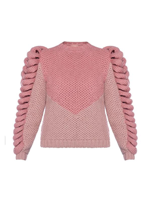 liya TURTLENECK PINK SWEATER