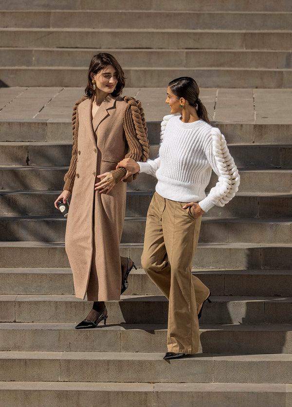 Liya TURTLENECK WHITE SWEATER