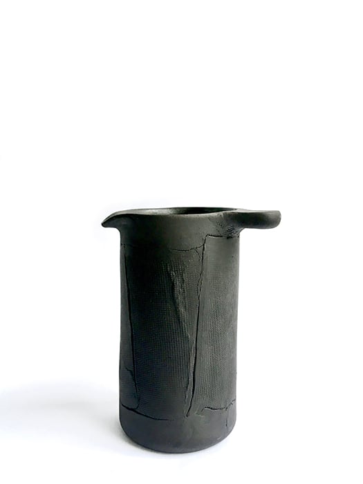 liza witte Black Stoneware Pitcher