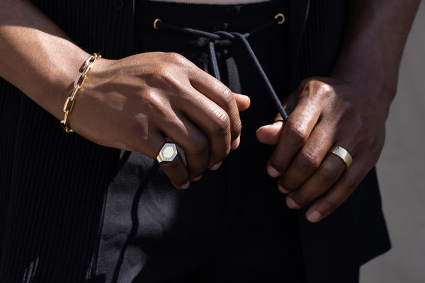 Lizzie Mandler 8" Chubby XL Link Knife Edge Chain Bracelet With Clip Clasp