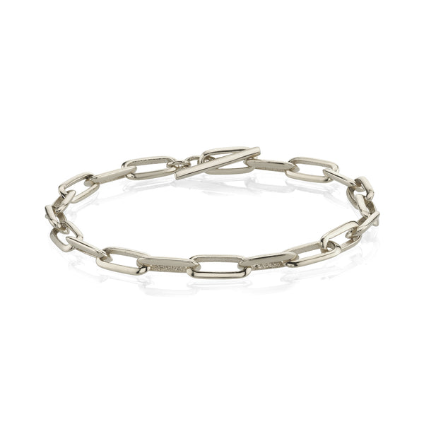 Lizzie Mandler 8" Knife Edge Oval Link Chain Bracelet