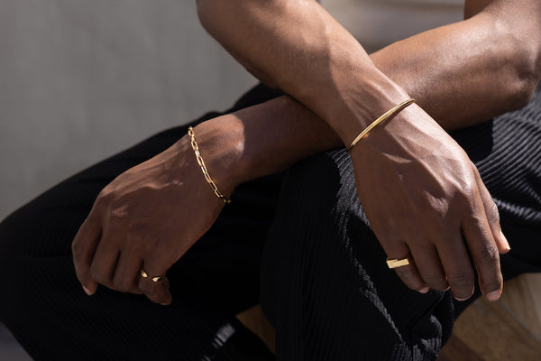 Lizzie Mandler 8" Knife Edge Oval Link Chain Bracelet