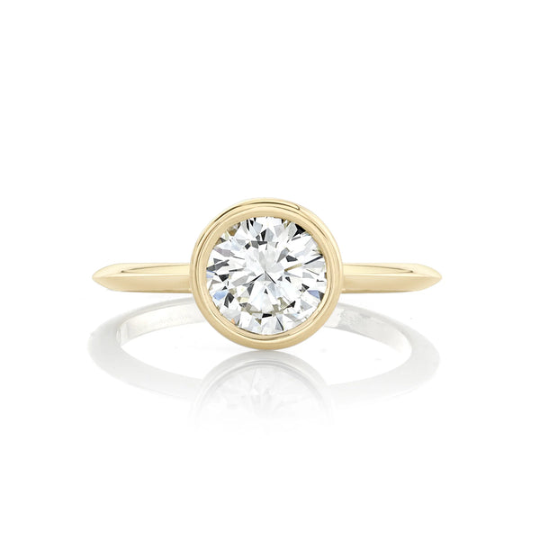 Lizzie Mandler Bezel Setting With Signature Knife Edge Band