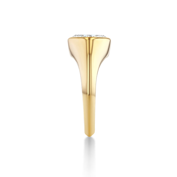 Lizzie Mandler Bezel Signet Style Engagement Setting