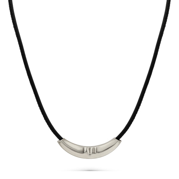 Lizzie Mandler Black Leather Chord Liquid Gold Slider