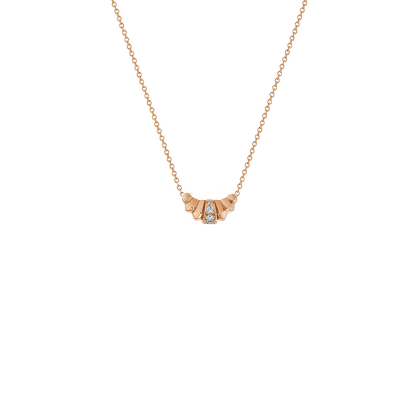 Lizzie Mandler Croissant Necklace With Pave Center Row