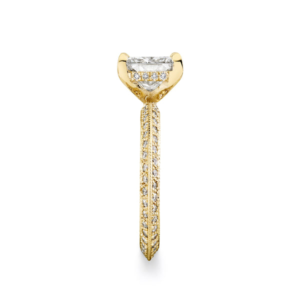 Lizzie Mandler Double-sided Pavé Knife Edge Solitaire