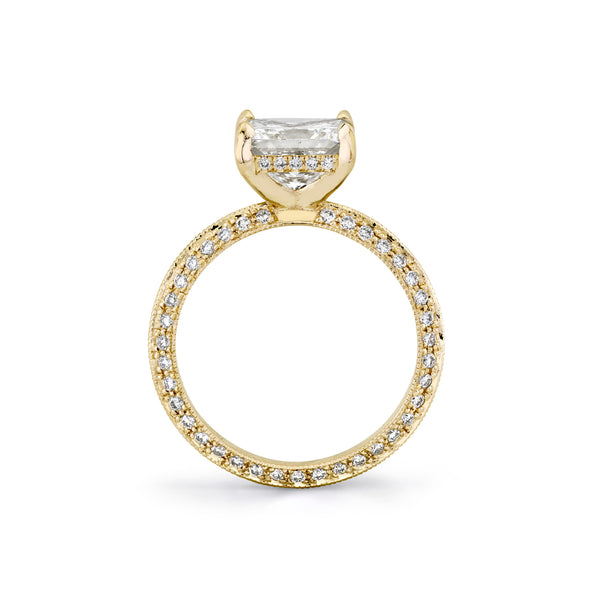 Lizzie Mandler Double-sided Pavé Knife Edge Solitaire