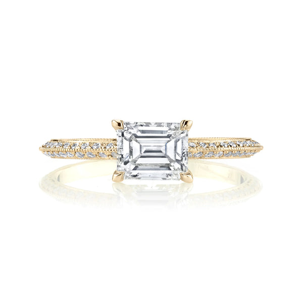 Lizzie Mandler Double-sided Pavé Knife Edge Solitaire