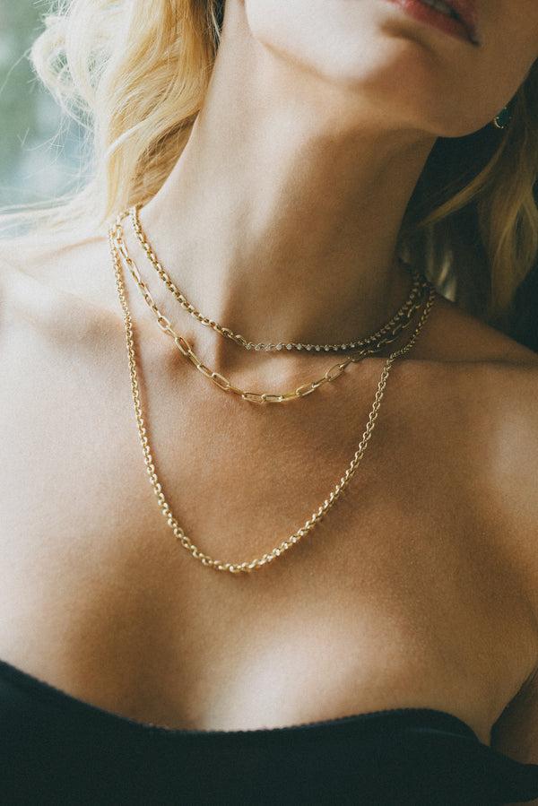 Lizzie Mandler Knife Edge Micro Link Chain Necklace