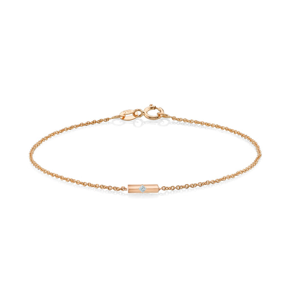 Lizzie Mandler Knife Edge Princess Cut Bar Bracelet