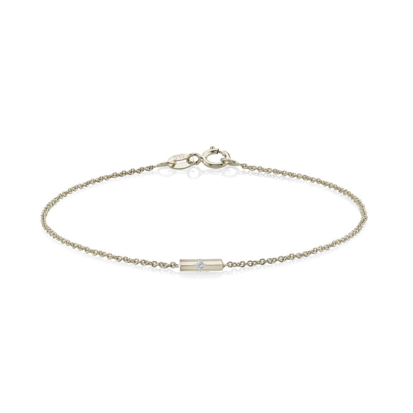 Lizzie Mandler Knife Edge Princess Cut Bar Bracelet