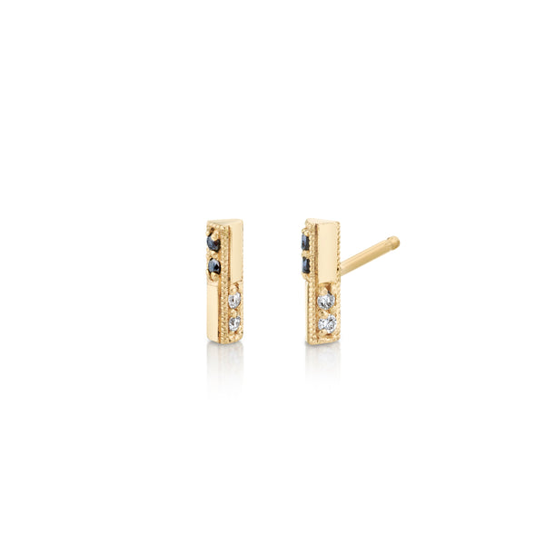 Lizzie Mandler Knife Edge Stud with Othello Switch Pave