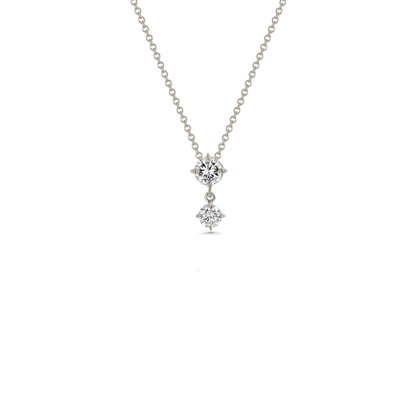 Lizzie Mandler Large Alternating Drop Diamond Pendant