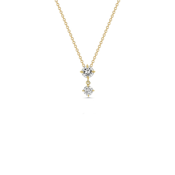Lizzie Mandler Large Alternating Drop Diamond Pendant
