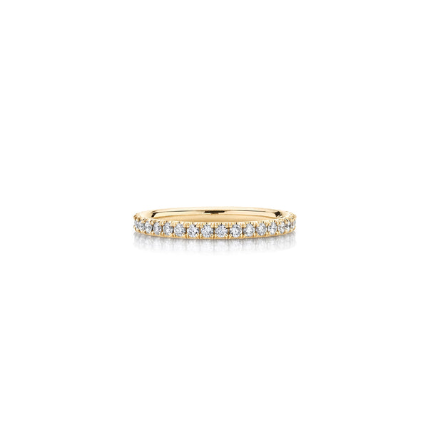 Lizzie Mandler 2mm U Set Pavé Eternity Band