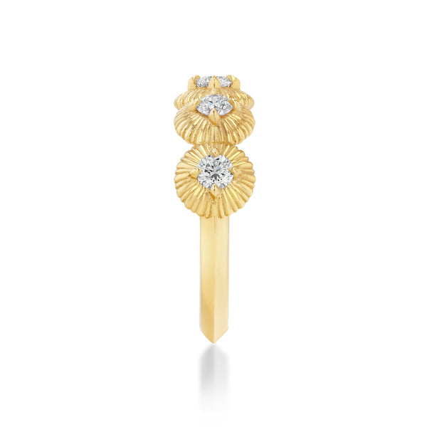 Lizzie Mandler 5 Stone Fluted Bezel Ring