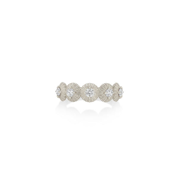 Lizzie Mandler 5 Stone Fluted Bezel Ring