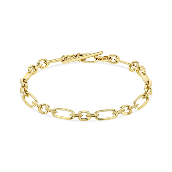 Lizzie Mandler 8" Large Figaro Link Chain Bracelet