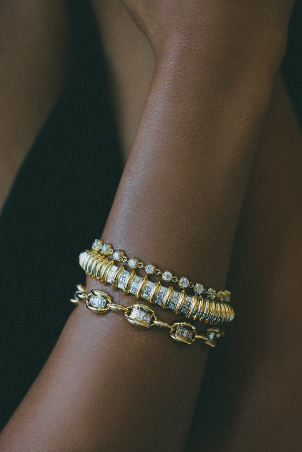 Lizzie Mandler Anchor Tennis Bracelet