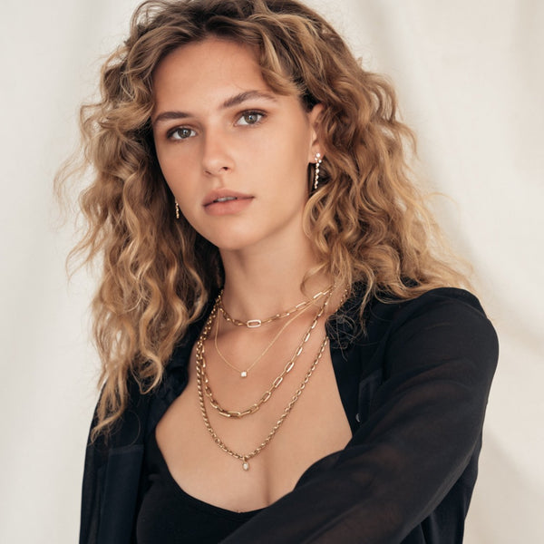 Lizzie Mandler Chubby Knife Edge Oval Link