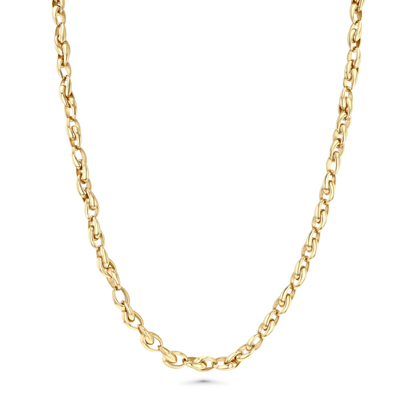 Lizzie Mandler Crescent Link Chain Necklace