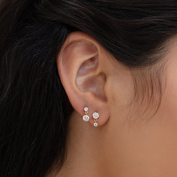 Lizzie Mandler Éclat Alternating Diamond Drops