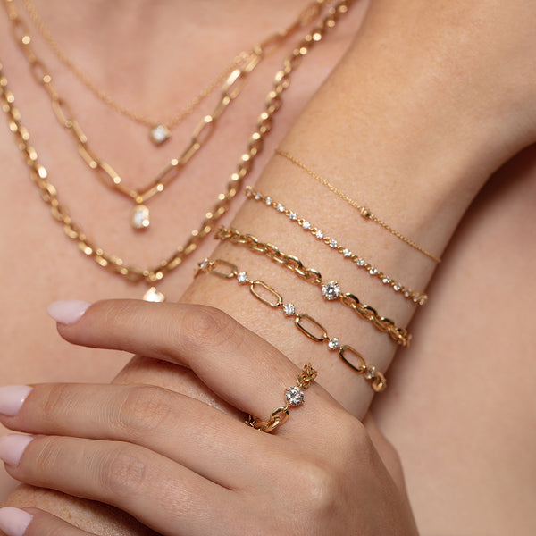 Lizzie Mandler Éclat Diamond Link Bracelet