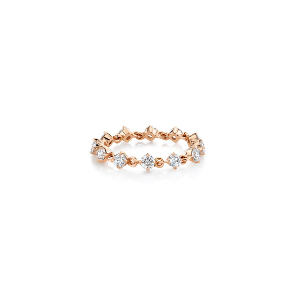 Lizzie Mandler Eclat Diamond Tennis Chain Ring
