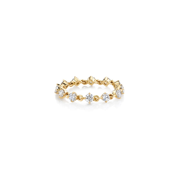 Lizzie Mandler Eclat Diamond Tennis Chain Ring
